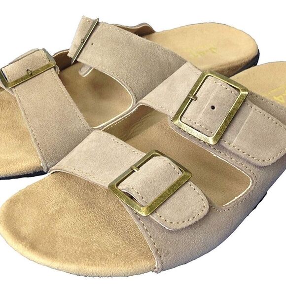 Jambu J-41 Pingree Tan Suede Slide Sandals… - Picture 2 of 7